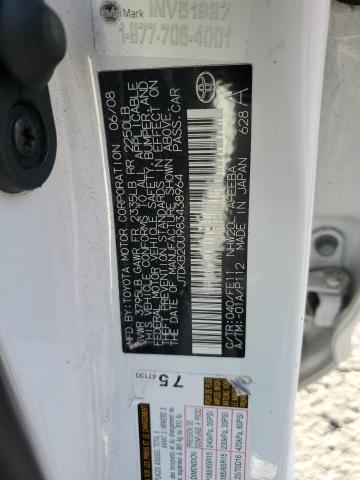 43664153 :رقم المزاد ، JTDKB20U983438964 vin ، 2008 Toyota Prius مزاد بيع