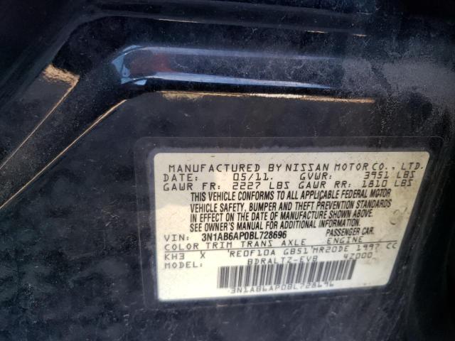 Aukcja sprzedaży 2011 Nissan Sentra 2.0, vin: 3N1AB6AP0BL728696, numer aukcji: 43840603