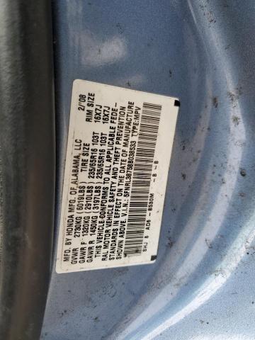 43889713 :رقم المزاد ، 5FNRL38758B038533 vin ، 2008 Honda Odyssey Exl مزاد بيع