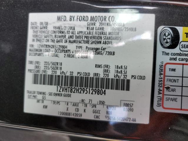 Aukcja sprzedaży 2009 Ford Mustang Gt, vin: 1ZVHT82H295129804, numer aukcji: 43764123