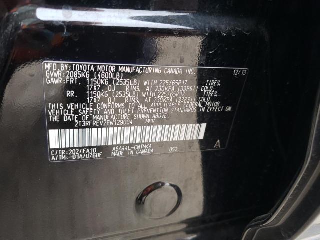 Aukcja sprzedaży 2014 Toyota Rav4 Xle, vin: 2T3RFREV2EW129004, numer aukcji: 43578323