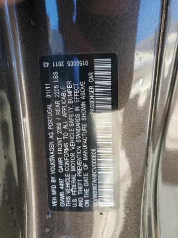Продаж на аукціоні авто 2012 Volkswagen Eos Komfort, vin: WVWBW7AH8CV000808, номер лоту: 43647573