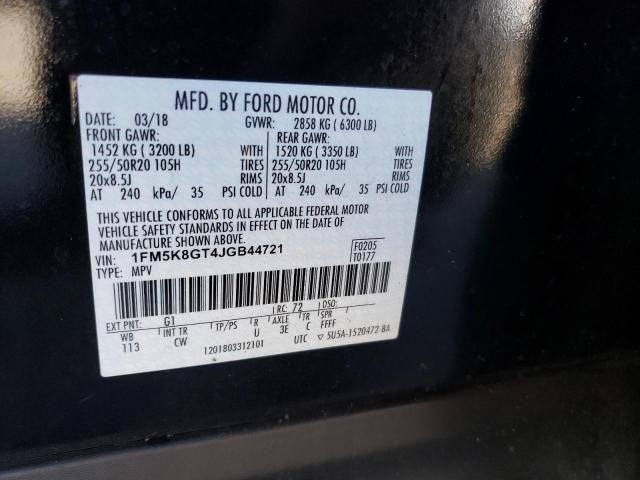 Aukcja sprzedaży 2018 Ford Explorer Sport, vin: 1FM5K8GT4JGB44721, numer aukcji: 43782673