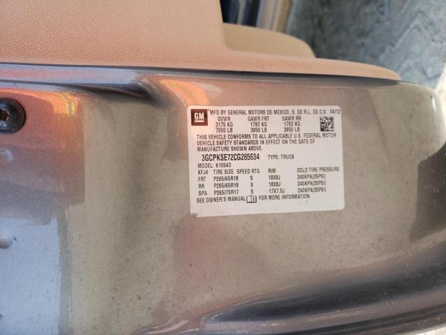 43839093 :رقم المزاد ، 3GCPKSE72CG285634 vin ، 2012 Chevrolet Silverado K1500 Lt مزاد بيع