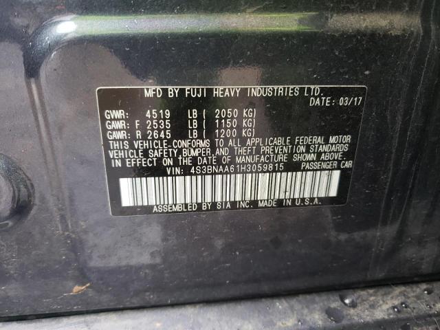 44108533 :رقم المزاد ، 4S3BNAA61H3059815 vin ، 2017 Subaru Legacy 2.5i مزاد بيع