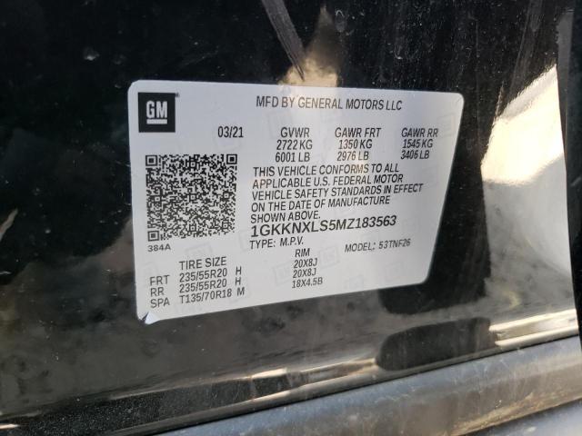 Aukcja sprzedaży 2021 Gmc Acadia Denali, vin: 1GKKNXLS5MZ183563, numer aukcji: 43965293
