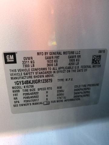 Aukcja sprzedaży 2016 Cadillac Escalade Luxury, vin: 1GYS4BKJ6GR123879, numer aukcji: 43560613