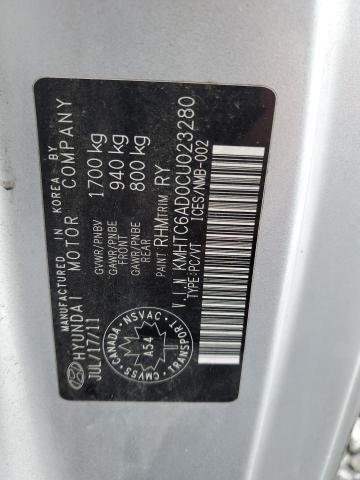 43919893 :رقم المزاد ، KMHTC6AD0CU023280 vin ، 2012 Hyundai Veloster مزاد بيع