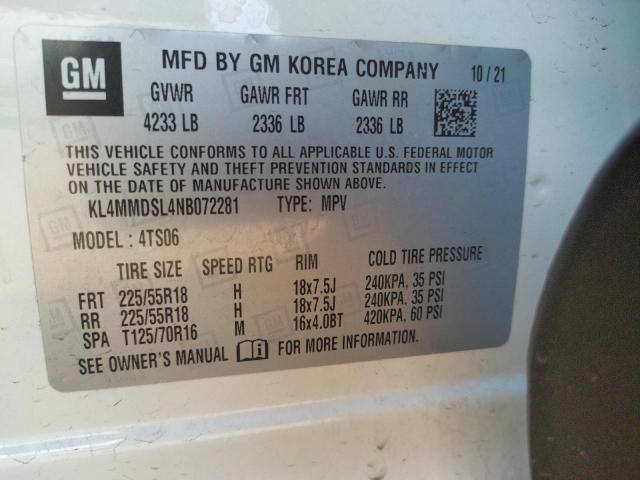 Продаж на аукціоні авто 2022 Buick Encore Gx Select, vin: KL4MMDSL4NB072281, номер лоту: 43729153