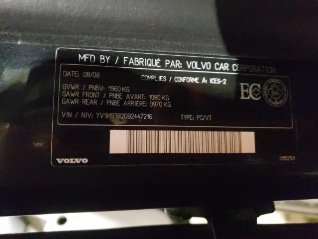 43704573 :رقم المزاد ، YV1MS382092447216 vin ، 2009 Volvo S40 2.4i مزاد بيع