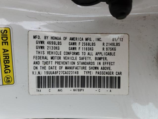 Aukcja sprzedaży 2012 Acura Tl, vin: 19UUA8F27CA023149, numer aukcji: 43913573