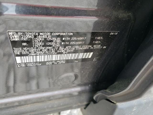 Aukcja sprzedaży 2018 Toyota Rav4 Adventure, vin: JTMRFREVXJJ222300, numer aukcji: 43559913