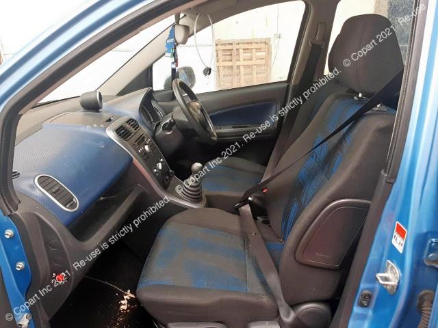 2011 Vauxhall Agila S Ec მანქანა იყიდება აუქციონზე, vin: W0LFXB22SBM554135, აუქციონის ნომერი: 43863123