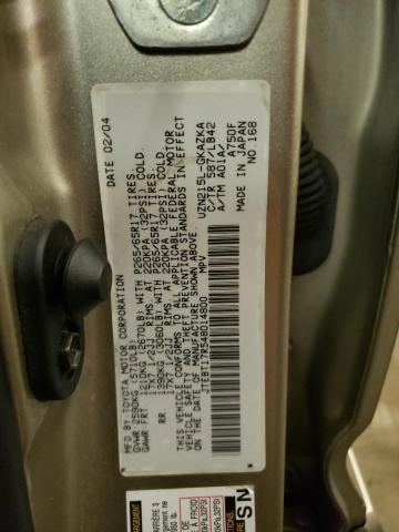 Auction sale of the 2004 Toyota 4runner Limited, vin: JTEBT17R548014800, lot number: 44324283