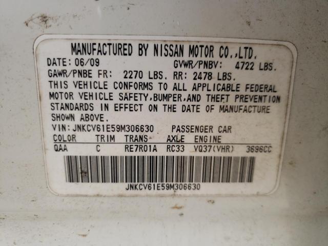 Aukcja sprzedaży 2009 Infiniti G37 Base, vin: JNKCV61E59M306630, numer aukcji: 43641523