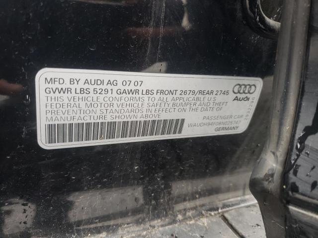 Aukcja sprzedaży 2008 Audi A6 3.2 Quattro, vin: WAUDH94F08N025747, numer aukcji: 43861403