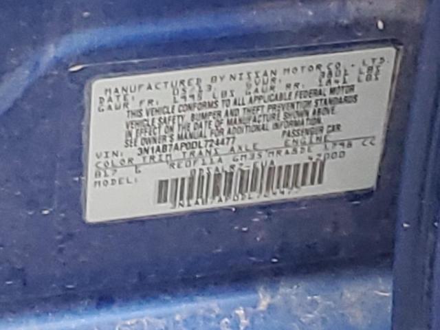 Продажа на аукционе авто 2013 Nissan Sentra S, vin: 3N1AB7AP0DL724477, номер лота: 44199623
