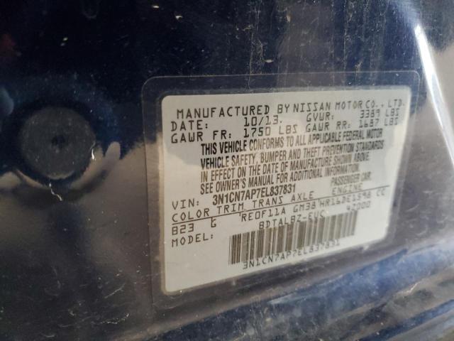 Aukcja sprzedaży 2014 Nissan Versa S, vin: 3N1CN7AP7EL837831, numer aukcji: 43733843