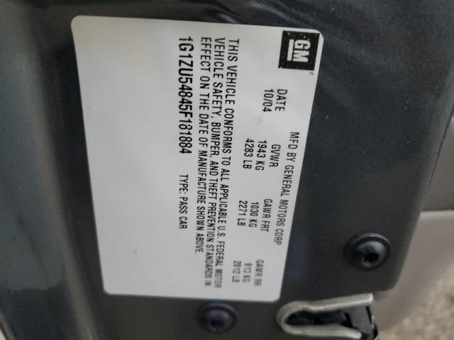 43601683 :رقم المزاد ، 1G1ZU54845F181884 vin ، 2005 Chevrolet Malibu Lt مزاد بيع