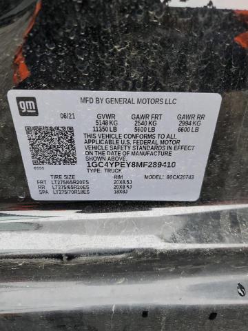 Продажа на аукционе авто 2021 Chevrolet Silverado K2500 Heavy Duty Ltz, vin: 1GC4YPEY8MF289410, номер лота: 43935193