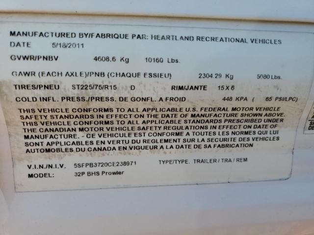 Aukcja sprzedaży 2012 Prow Camper, vin: 5SFPB3720CE238971, numer aukcji: 44063713