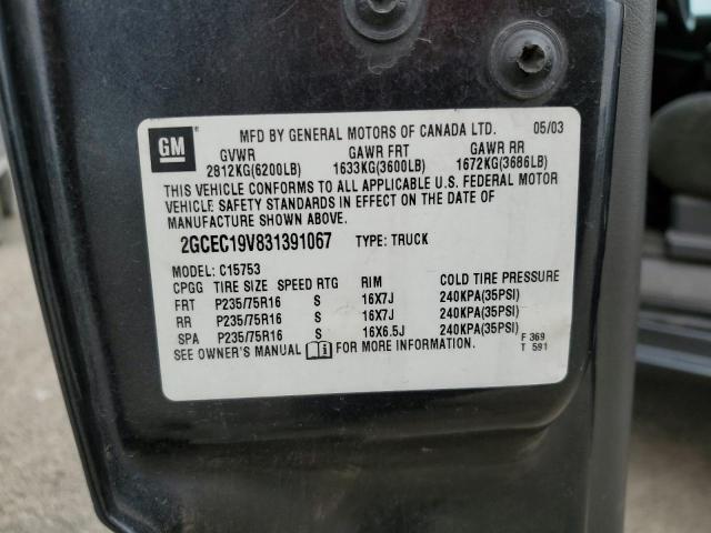 Aukcja sprzedaży 2003 Chevrolet Silverado C1500, vin: 2GCEC19V831391067, numer aukcji: 43858713