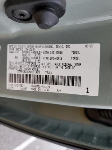 Продажа на аукционе авто 2022 Toyota Tundra Crewmax Limited, vin: 5TFPC5DB7NX011428, номер лота: 44365513