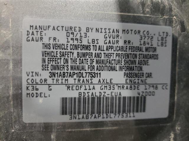 Продажа на аукционе авто 2013 Nissan Sentra S, vin: 3N1AB7AP1DL775311, номер лота: 44148633