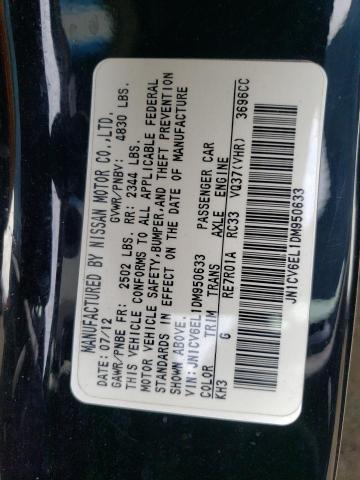 Aukcja sprzedaży 2013 Infiniti G37, vin: JN1CV6EL1DM950633, numer aukcji: 43894753