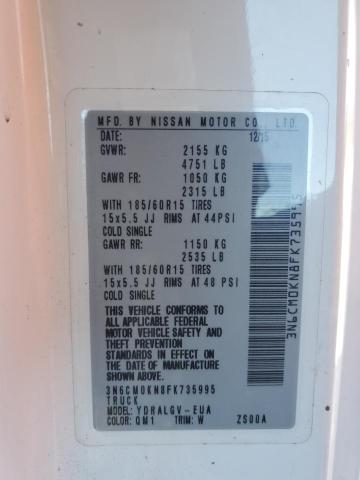 Aukcja sprzedaży 2015 Nissan Nv200 2.5s, vin: 3N6CM0KN8FK735995, numer aukcji: 44537853