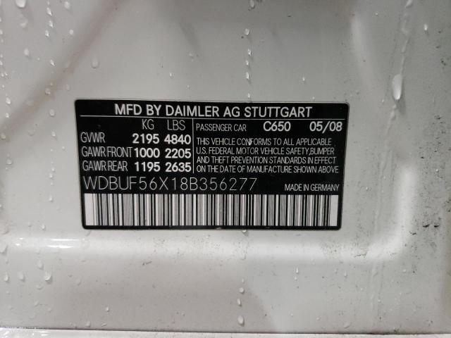 Продажа на аукционе авто 2008 Mercedes-benz E 350, vin: WDBUF56X18B356277, номер лота: 43811413