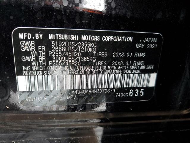 Продажа на аукционе авто 2022 Mitsubishi Outlander Se, vin: JA4J4UA80NZ079879, номер лота: 44205123