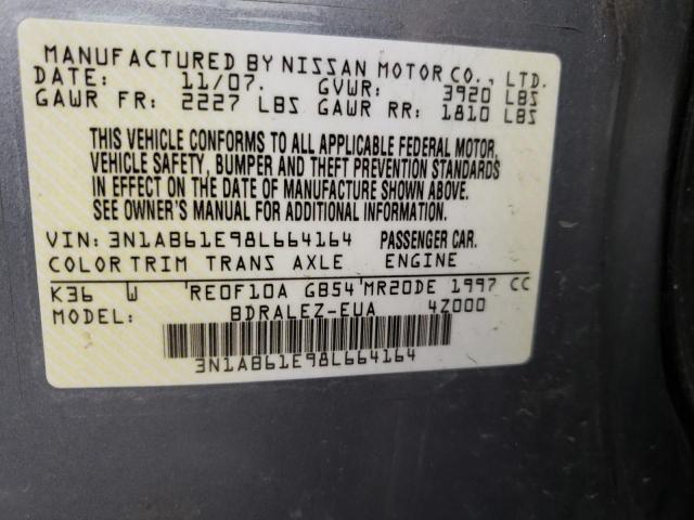 Продажа на аукционе авто 2008 Nissan Sentra 2.0, vin: 3N1AB61E98L664164, номер лота: 43687753