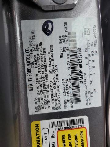 Aukcja sprzedaży 2014 Ford Fusion Se, vin: 3FA6P0HD0ER252700, numer aukcji: 44662713