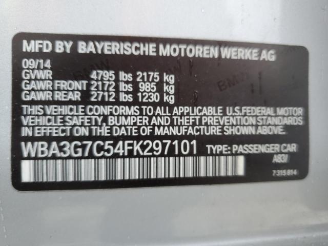 2015 Bmw 328 Xi მანქანა იყიდება აუქციონზე, vin: WBA3G7C54FK297101, აუქციონის ნომერი: 44669093