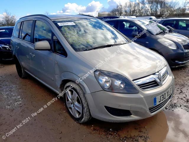 Aukcja sprzedaży 2011 Vauxhall Zafira Exc, vin: W0L0AHM75B2062894, numer aukcji: 43874113