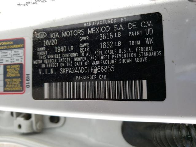 43630523 :رقم المزاد ، 3KPA24AD0LE356855 vin ، 2020 Kia Rio Lx مزاد بيع