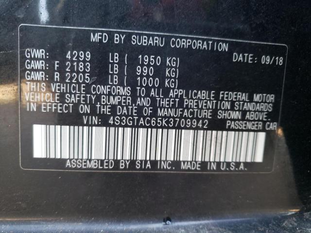 Продаж на аукціоні авто 2019 Subaru Impreza Premium, vin: 4S3GTAC65K3709942, номер лоту: 43700673