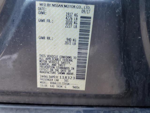 Aukcja sprzedaży 2018 Nissan Altima 2.5, vin: 1N4AL3AP0JC118323, numer aukcji: 44747853