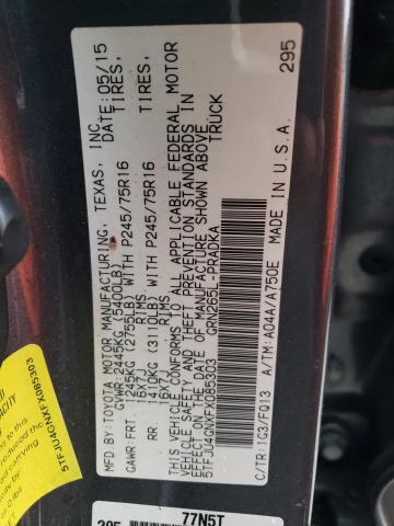 Aukcja sprzedaży 2015 Toyota Tacoma Double Cab Prerunner, vin: 5TFJU4GNXFX085303, numer aukcji: 44619333
