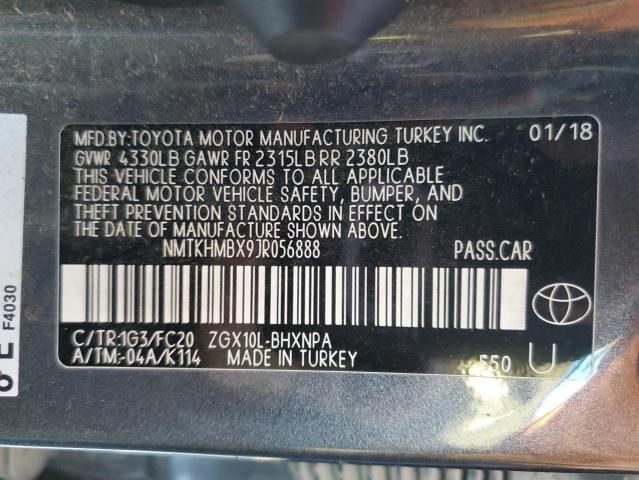 Aukcja sprzedaży 2018 Toyota C-hr Xle, vin: NMTKHMBX9JR056888, numer aukcji: 44862913