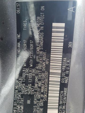 Aukcja sprzedaży 2017 Toyota Sienna Le, vin: 5TDKZ3DC6HS865097, numer aukcji: 43899603