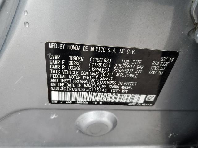 Продажа на аукционе авто 2018 Honda Hr-v Lx, vin: 3CZRU6H38JG715743, номер лота: 44665123