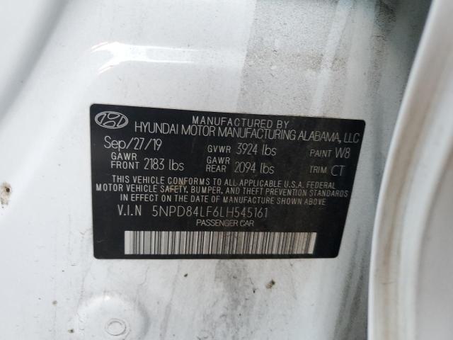 Aukcja sprzedaży 2020 Hyundai Elantra Sel, vin: 5NPD84LF6LH545161, numer aukcji: 43746583