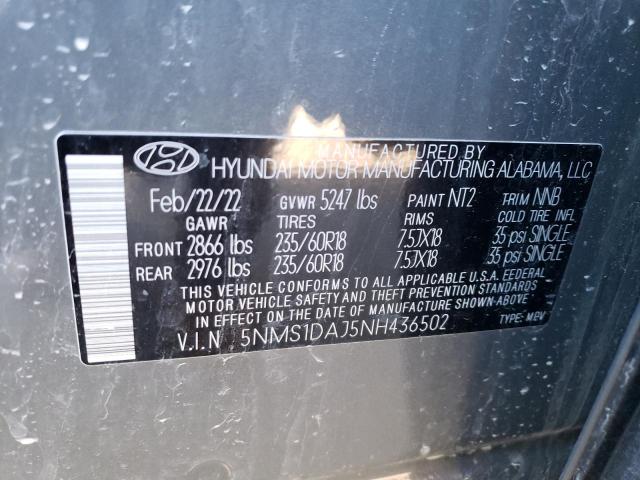 Aukcja sprzedaży 2022 Hyundai Santa Fe Se, vin: 5NMS1DAJ5NH436502, numer aukcji: 44857623
