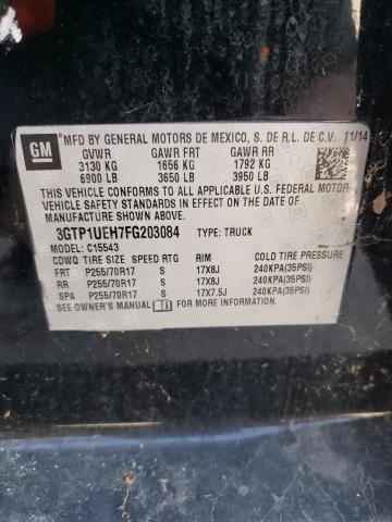 45177123 :رقم المزاد ، 3GTP1UEH7FG203084 vin ، 2015 Gmc Sierra C1500 Sle مزاد بيع