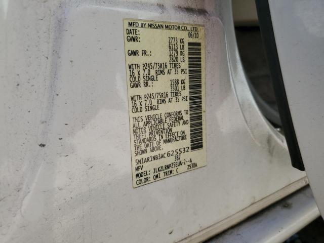 Aukcja sprzedaży 2010 Nissan Pathfinder S, vin: 5N1AR1NB3AC625532, numer aukcji: 43576113