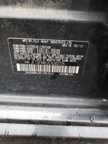 Продажа на аукционе авто 2012 Subaru Impreza Sport Limited, vin: JF1GPAR62CH240735, номер лота: 44634753