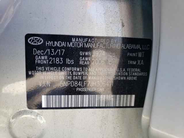 Aukcja sprzedaży 2018 Hyundai Elantra Sel, vin: 5NPD84LF7JH306411, numer aukcji: 45210543