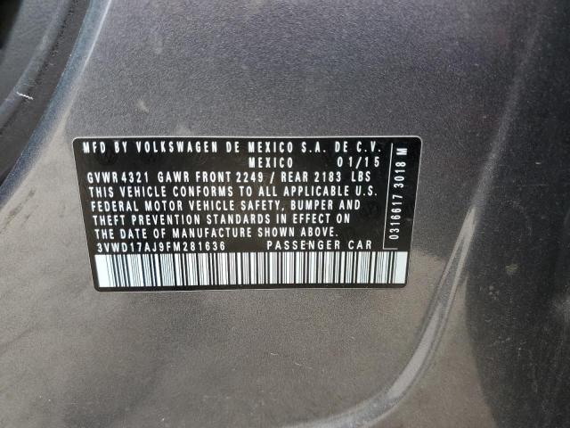 Aukcja sprzedaży 2015 Volkswagen Jetta Se, vin: 3VWD17AJ9FM281636, numer aukcji: 45144573